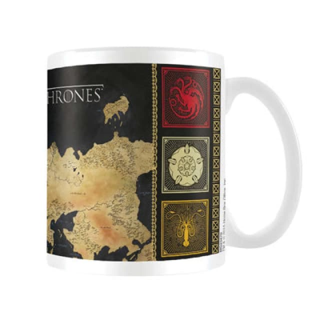 Game Of Thrones Map Mug True Black unisex