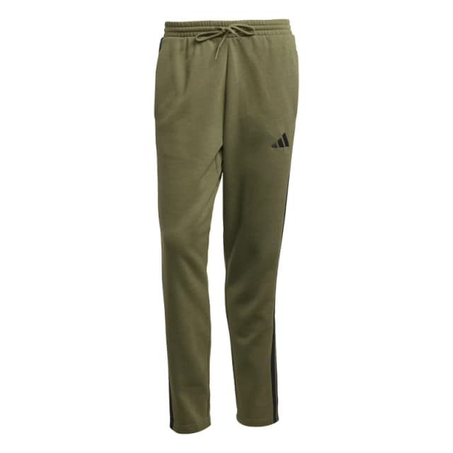 adidas Mens Open Hem Fleece Joggers Olive Strta/Blk male M