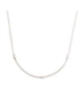 Simply Silver Popcorn StationNecklace