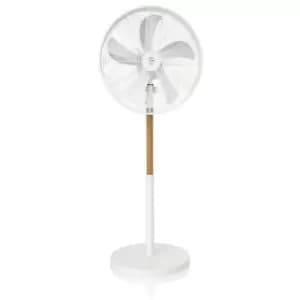 16 Inch Nordic White Stand Fan - Swan