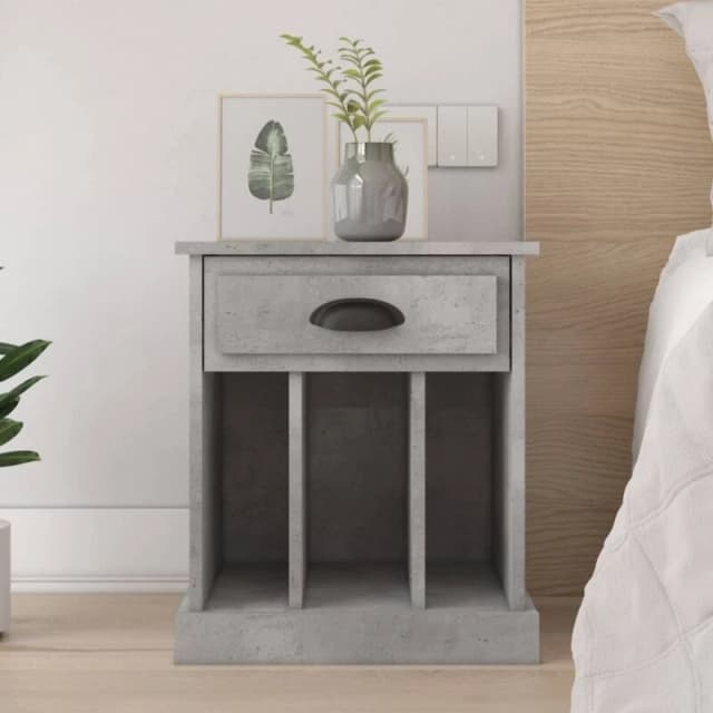 VIDAXL Bedside Cabinet Concrete Grey 43x36x50cm vidaXL 8720845792428