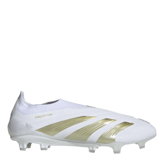 adidas Predator 24 Elite Laceless Firm Ground Football Boots - White White 7