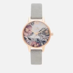 Olivia Burton Womens Environmentally Friendly Watch - Eco Grey/Rose Gold