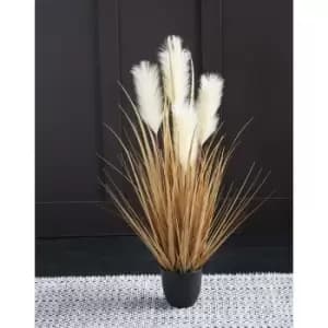 90cm Artificial Pampas in Cream