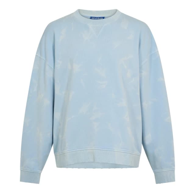 Hugo Mens Nustroyos Short Sleeve Crew Sweatshirt Open Blue male XS