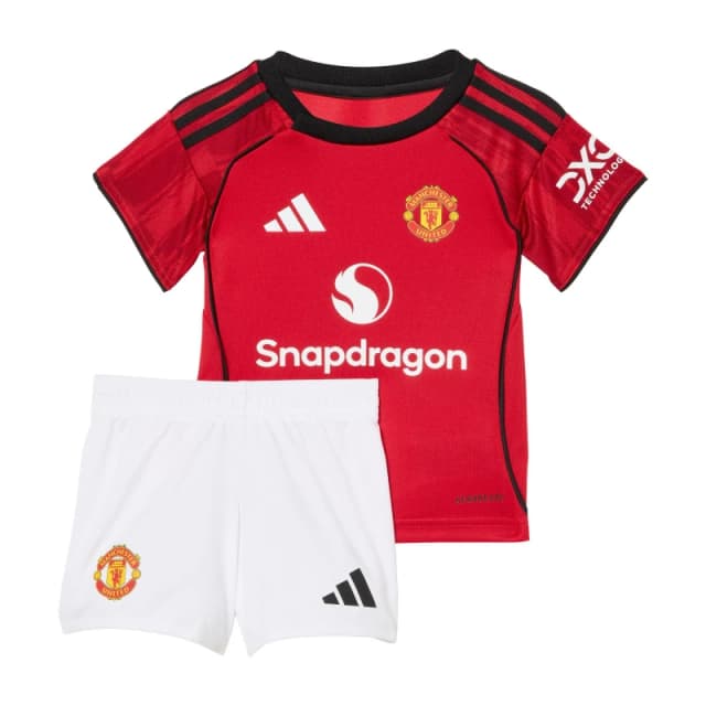 adidas Manchester United Home 2025 2026 Minikit Babies Domestic Replica Minikits 6-9 Months Red 37867908065