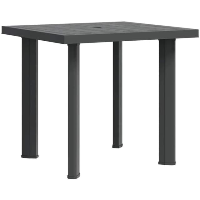 VIDAXL Garden Table Anthracite 80x75x72cm Plastic Vidaxl 8719883859873