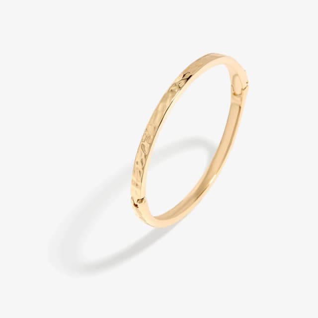 Jon Richard Gold Plated Polished Molten Bangle Gold