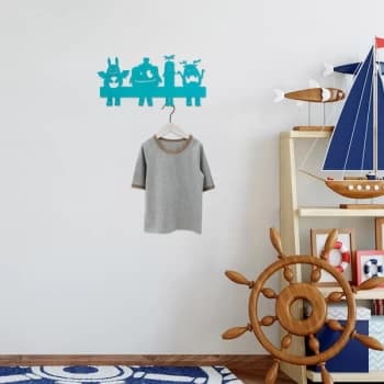 Cute Things 1 - Blue Blue Metal Wall Hook