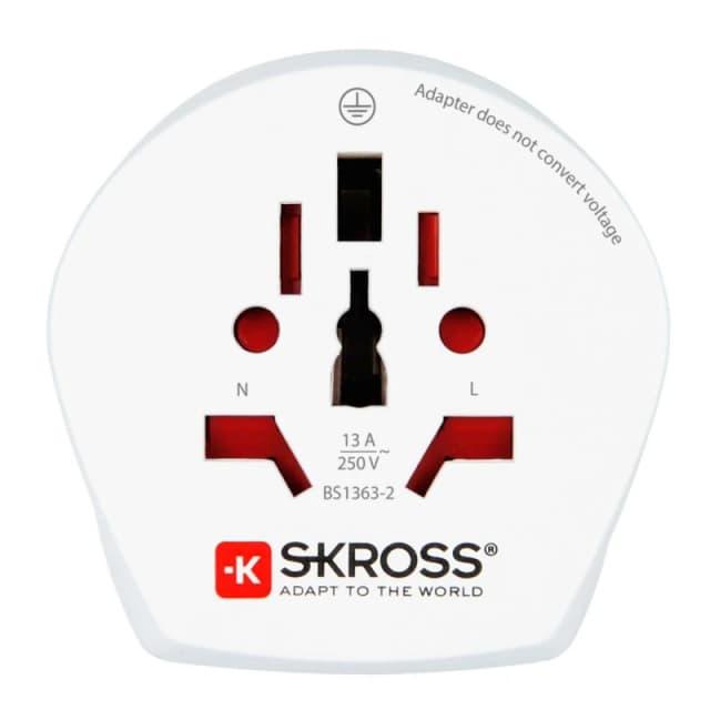 Skross Travel Adapter Combo - World-to-Israel Earthed A-CAB137563 World to Israel Travel Adapter