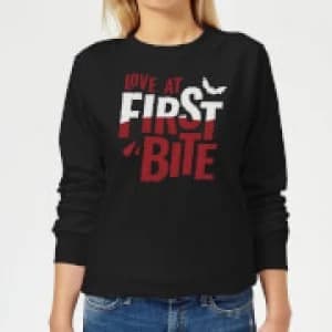Love at First Bite Womens Sweatshirt - Black - 3XL - Black
