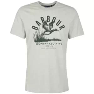 Barbour Mens Country Clothing Tee Grey Marl XL