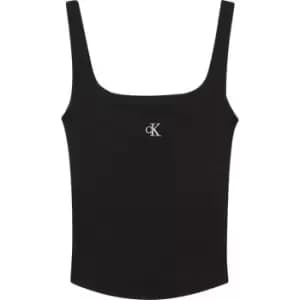 Calvin Klein Jeans CK RIB TANK TOP - Black