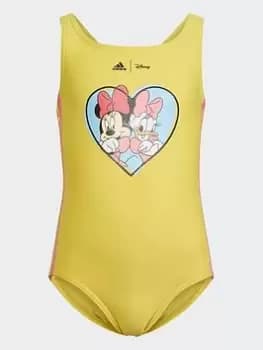 adidas X Disney Friendship Swimsuit, Yellow, Size 5-6 Years, Women