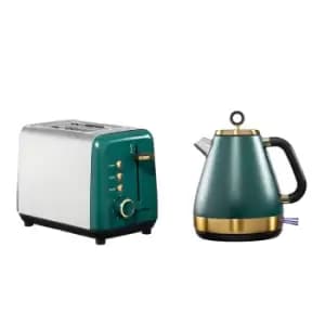 Daewoo SDA2286GE Emerald 1.7L Jug Kettle And Emerald SDA2287GE 2 Slice Toaster