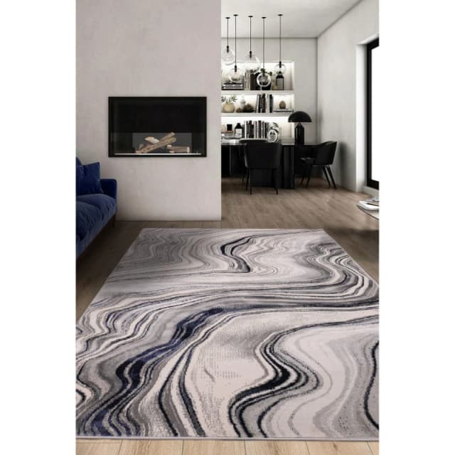 Homemaker Dusk Watercolour Navy 160X230Cm Rug, Blue DUSKWARN160230