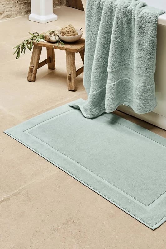 Christy CHRISTY 'Renaissance' Luxury 100% Cotton 1000GSM Towelling Bath Mats in Duck Egg Blue Duck Egg Blue One Size Unisex 5057241209971