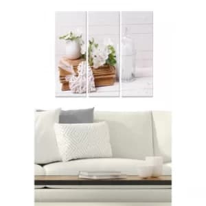 MDF74100969 Multicolor Decorative MDF Painting (3 Pieces)