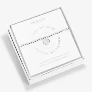 A Littles First My Mum Forever My Friend Silver 17.5cm Stretch Bracelet 5242