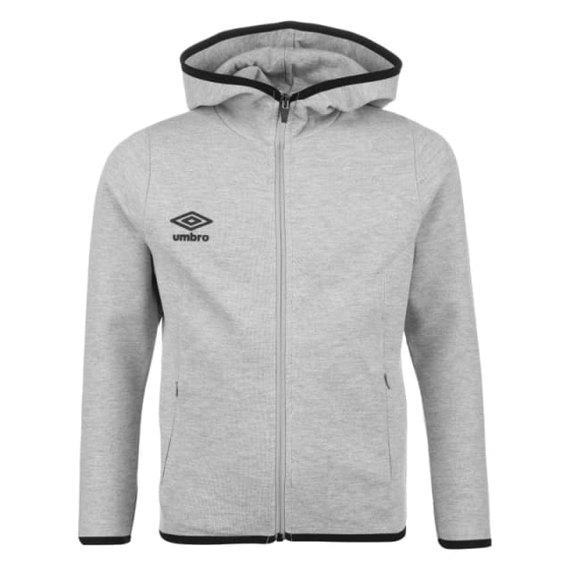 Umbro Umbro Men Pro Fleece Full Zip Hoodie in Light Grey Size: large Light Grey L Male 5063107683021