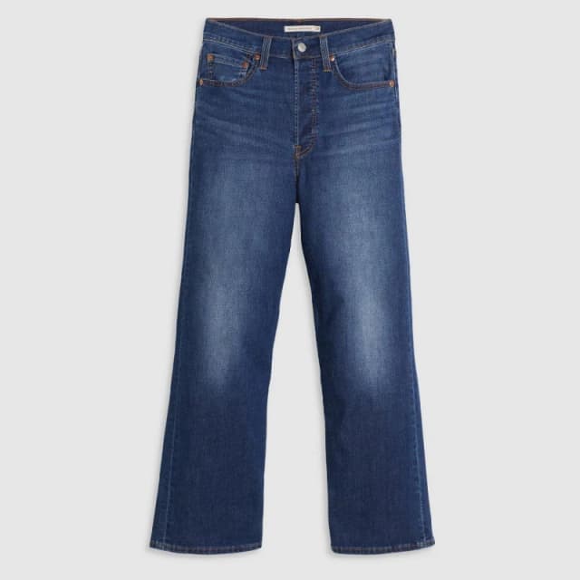 Levis Womens Ribcage Ankle Straight Leg Jeans Cool Agenda female 25 L27