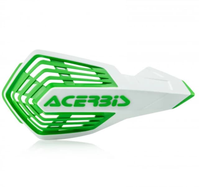 0024296.241 - Acerbis X-Future Hand Guards - White/ Green 0024296.241