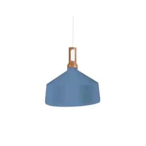 Petrich Dome Ceiling Pendant 1 Light Aluminium Blue