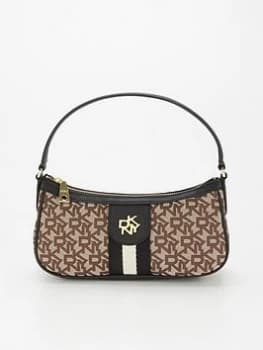 DKNY Carol Jacquard Baguette Bag - Chino/Black, Multi, Women