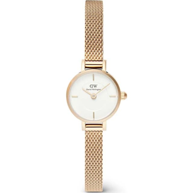 Daniel Wellington Petite Mini 19 Evergold G White Dial Womens Watch DW00100745 DW00100745