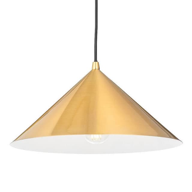Firstlight Garcia Pendant Light in Brushed Brass