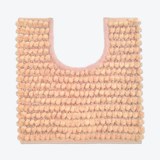 Allure Bath Fashions Sparkle Bobble Non-Slip Pedestal Mat - Blush Pink