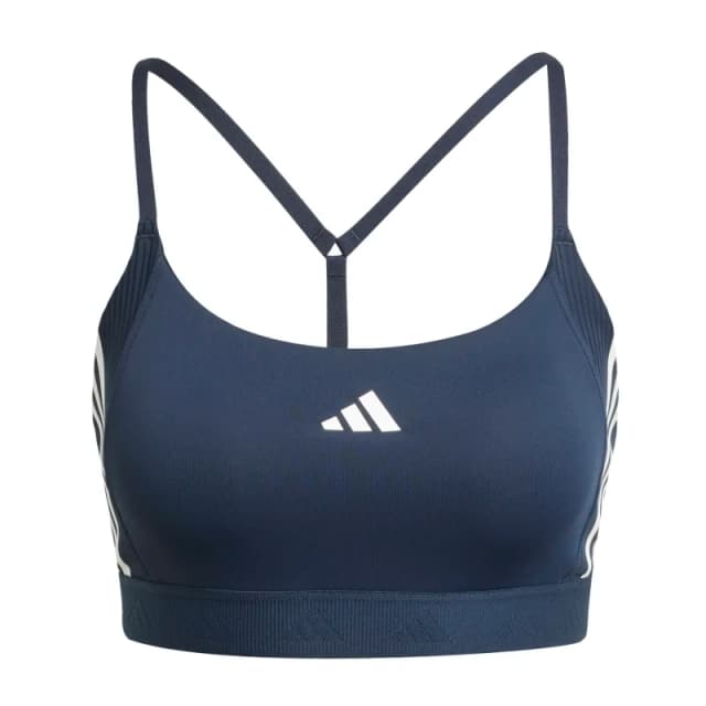 Sports bra adidas Hyperglam Rib Bleu Female M
