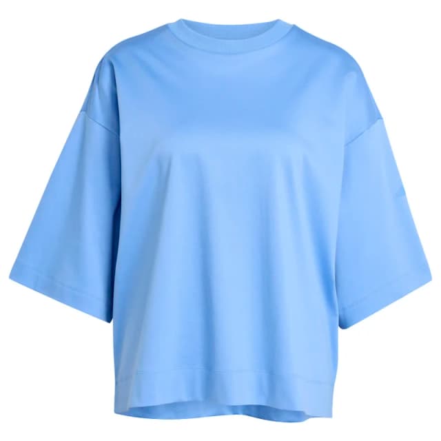 Adidas Womens oversized T-Shirt adidas Soft Lux Bleu Female S
