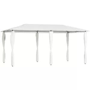 Vidaxl - Gazebo with Post Covers 3x6x2.6 m Cream 160 g/m² Cream