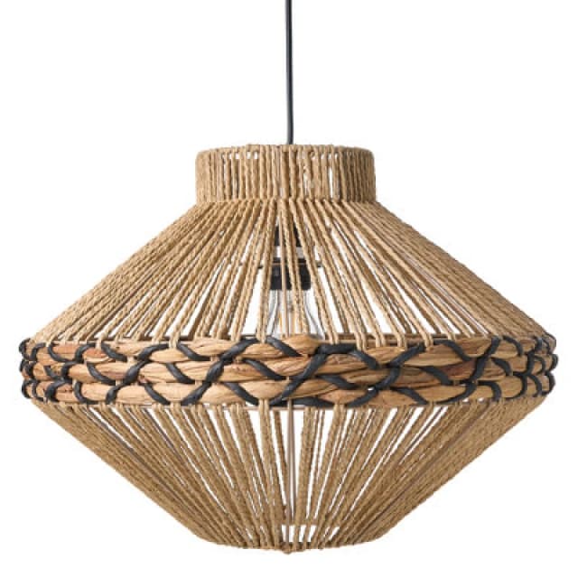 Beliani Pendant Lamp Rabacca Paper Rope Natural