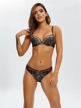 Ann Summers Knickers The Lasting Lover Brazilian - Black, Size 12, Women