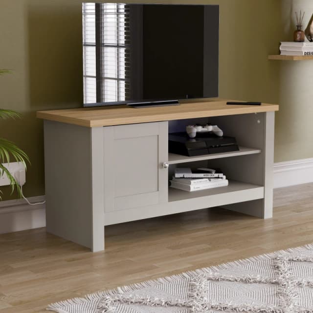 Lassic Vida Designs Arlington 1 Door TV Unit Grey unisex 1 Door