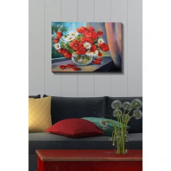 Kanvas Tablo (50 x 70) - 126 Multicolor Decorative Canvas Painting