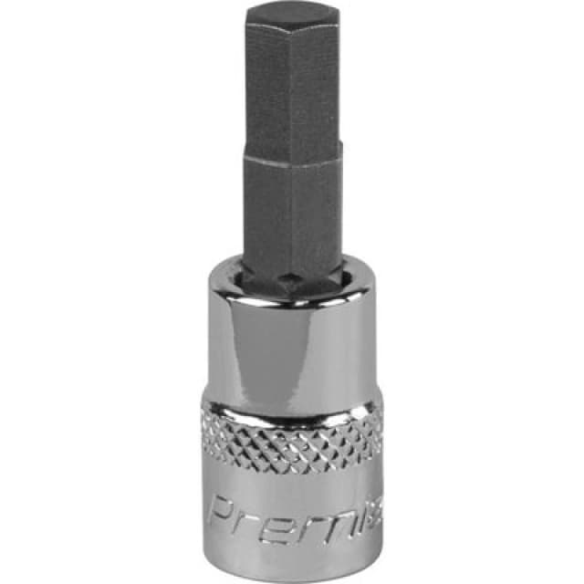 Loops 6mm Forged Hex Socket Bit - 1/4" Square Drive - Chrome Vanadium Wrench Socket Multi