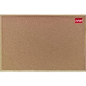 Nobo Classic 1800 x 1200mm Noticeboard with Cork Surface Oak Frame and Wall Fixing Kit