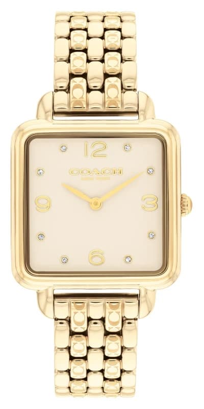 Coach 14504495 Cass (28mm) Champagne Dial / Gold PVD Watch