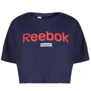 Reebok Linear Crop Top Ladies - Blue