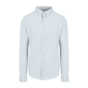 AWDis So Denim Mens Oscar Knitted Long Sleeve Shirt (M) (Blue)