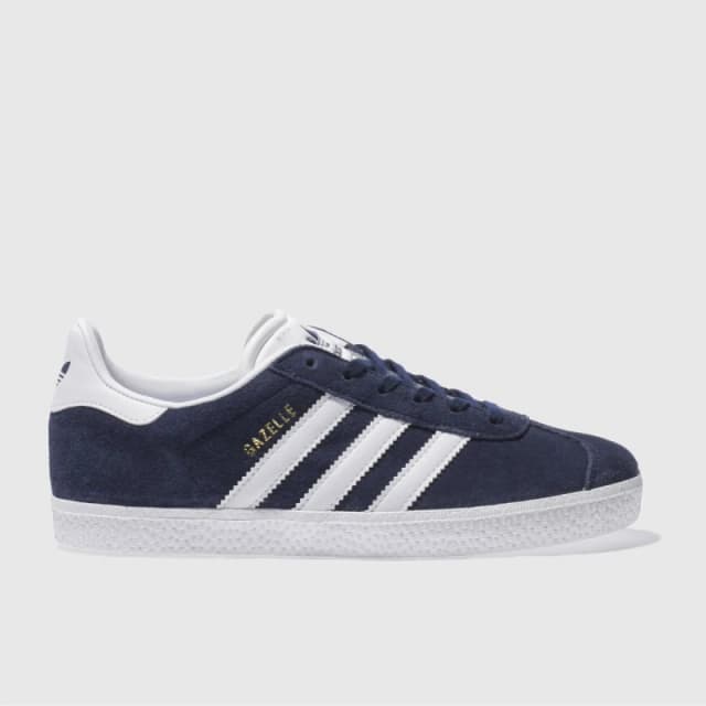 adidas Navy & White Gazelle Youth Trainers Navy / White UK 5 (EU 38)