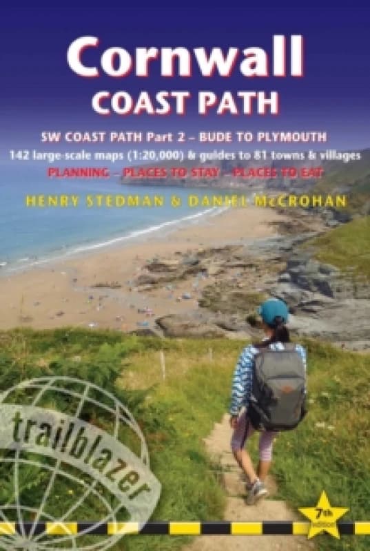 Cornwall Coast Path Trailblazer walking guide : Part 2 - Bude to Plymouth Paperback / softback
