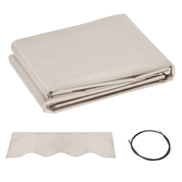 Outsunny Replacement Canopy for 3 x 2.5 m Awning (Fabric Only), Cream White, Cream 840-274V00CW