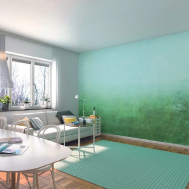 Origin Murals Ombre Gradient Green Matt Smooth Paste The Wall Mural 300Cm Wide X 240Cm High