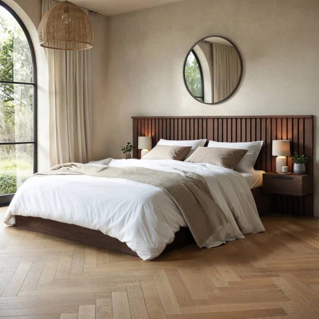 Solace+Co Taylor Hotel Ottoman Bed with Side Tables Walnut in Brown Size: Double Brown Unisex Double