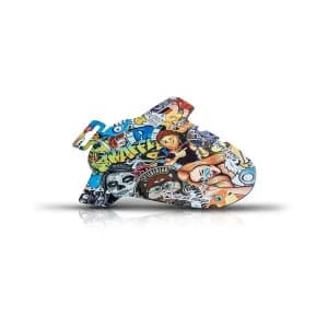 Rie:Sel Criss:Cross Front Guard Stickerbomb Multicolour