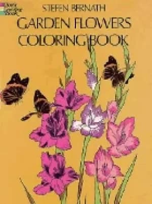 garden flowers coloring book